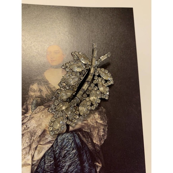 Vintage Clear Stone Sparkling WEISS BROOCH - Picture 2 of 16